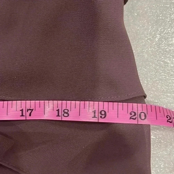 [16] Jacques Vert Plum Ruffled Layer Sleeveless  Dress - Picture 10 of 13